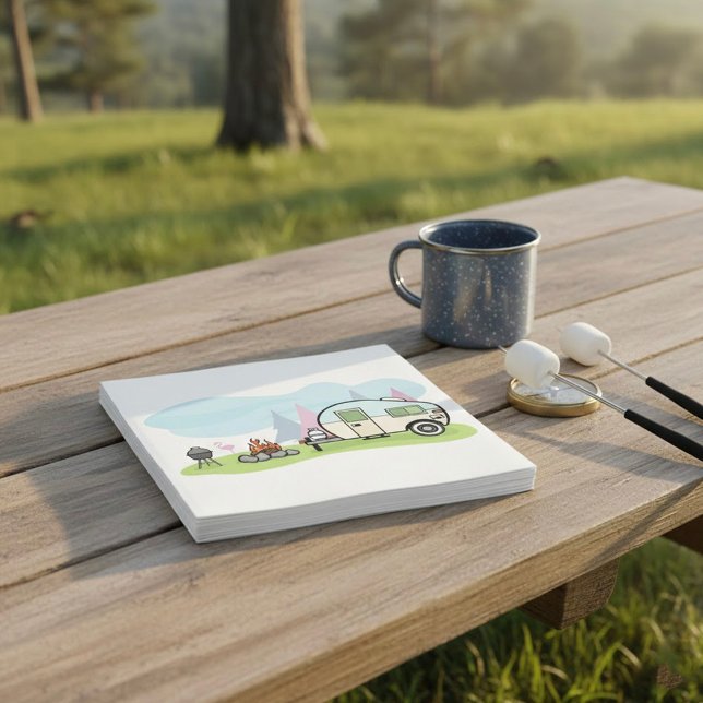 Vintage Style Camper Paper Napkins (Creator Uploaded)