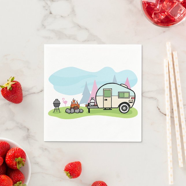 Vintage Style Camper Paper Napkins (Creator Uploaded)