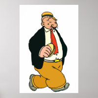 Vintage Style Cartoon, Hamburger Man