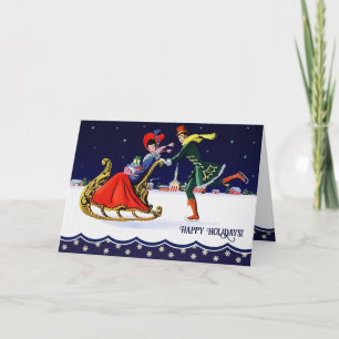 Vintage Style Christmas Greeting Card