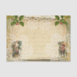 Vintage Style Christmas Santa, Child and Writing Tissue Paper<br><div class="desc">Vintage Style Christmas Santa,  Child and Writing Tissue Paper</div>