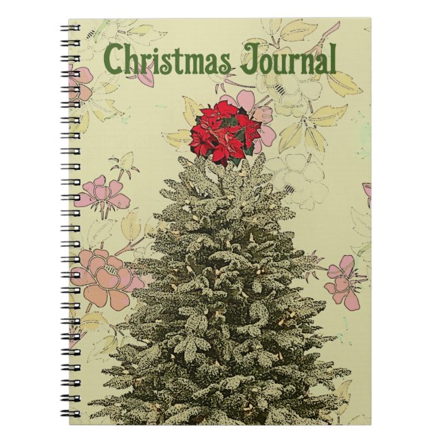 Vintage Style Christmas Tree Journal (Front)