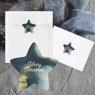 Vintage-style Christmas tree  Star Sticker
