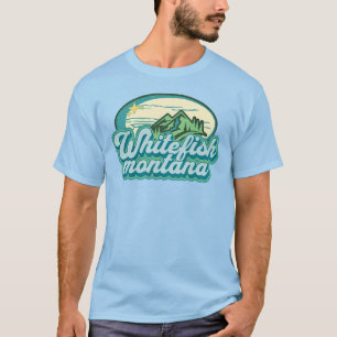 Vintage Style Classic Whitefish Montana MT T-Shirt