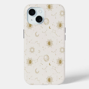 Vintage Style Constellation Pattern iPhone 15 Case