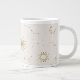 Vintage Style Constellation Pattern Large Coffee Mug