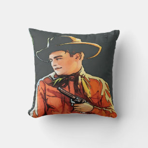 Vintage Style Cowboy Cushion