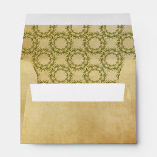 Vintage Style Envelope with Greenery Design