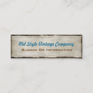Vintage Style Fabric Look Business Cards