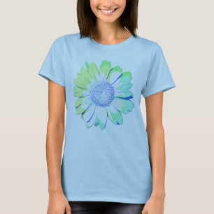 Vintage Style Faded Daisy Flower T-Shirt