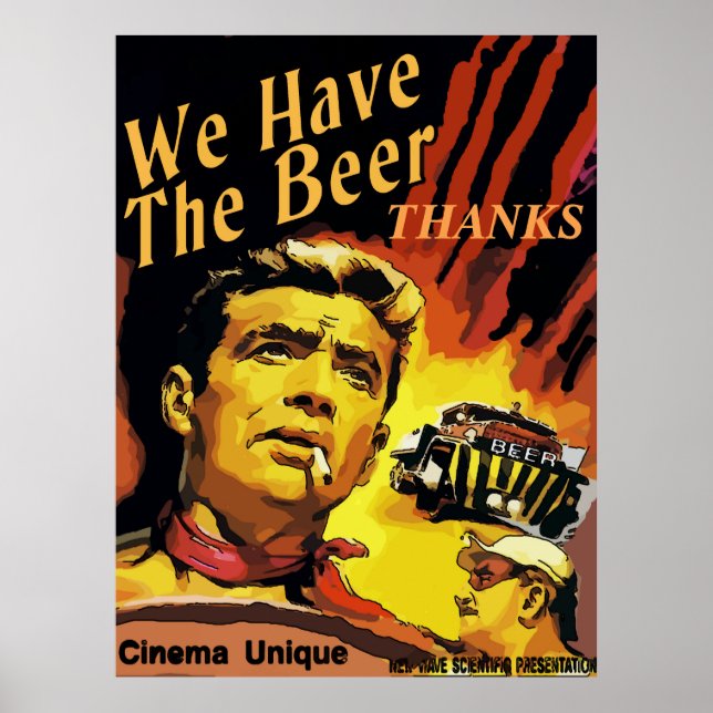 Vintage Style Fake Cinema, edit text Poster (Front)