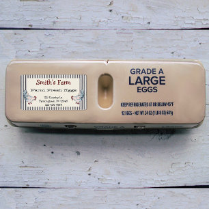 Vintage Style Farm Fresh Eggs Chickens Label
