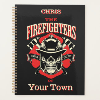 Vintage Style Firefighters of Your NeighborHood   Planner