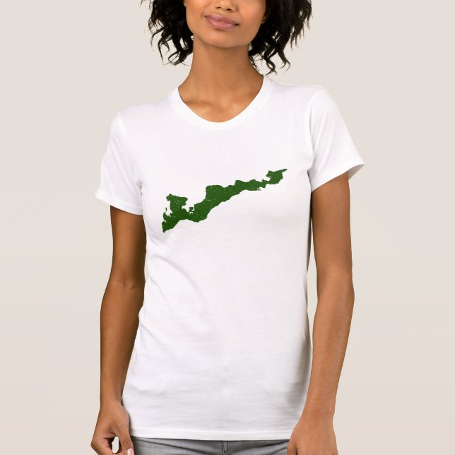 Vintage-Style Fishers Island Logo Shirt - Green (Front)