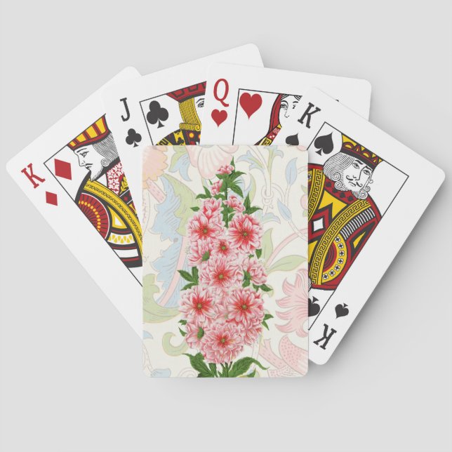 Vintage Style Flowers Playing Cards (Back)