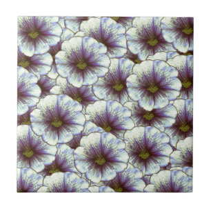 vintage style flowers tile