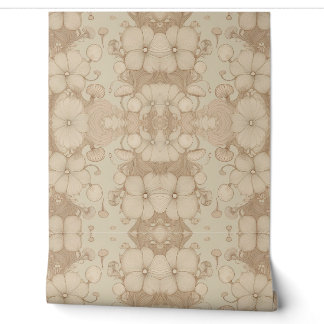 Vintage Style Flowers Wallpaper