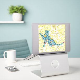 Vintage Style Fun Cat Large Sticker