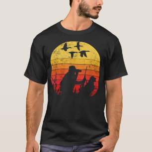 Vintage style Funny Duck Hunting  T-Shirt