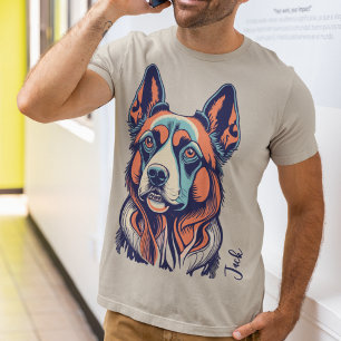Vintage Style German Shepherd T-Shirt