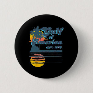 Vintage Style Gulf Of Usa America Beach Lovers Sum 6 Cm Round Badge