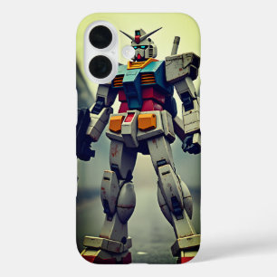 vintage style Gundam robot cell phone case
