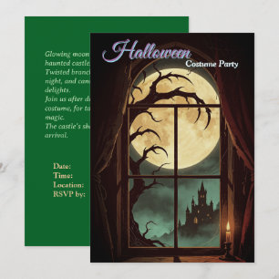 Vintage style Halloween Event Invitation 