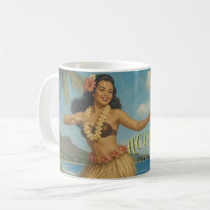 Vintage Style Hawaii Travel Coffee Mug