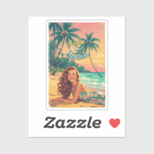 Vintage Style Hawaiian Travel Aloha from Hawaii