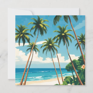 Vintage Style Hawaiian Travel Aloha From Hawaii Holiday Card