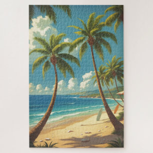 Vintage Style Hawaiian Travel Aloha From Hawaii Jigsaw Puzzle