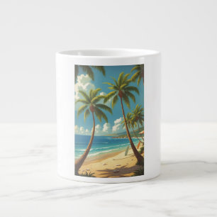 Vintage Style Hawaiian Travel Aloha From Hawaii Large Coffee Mug