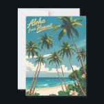 Vintage Style Hawaiian Travel Aloha From Hawaii Postcard<br><div class="desc">Carnival - Aloha Honolulu Caribbean Travel Artworks - Vintage Hawaiian Advertisement</div>