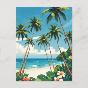 Vintage Style Hawaiian Travel Aloha From Hawaii Postcard