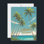Vintage Style Hawaiian Travel Aloha From Hawaii Postcard<br><div class="desc">Carnival - Aloha Honolulu Caribbean Travel Artworks - Vintage Hawaiian Advertisement</div>