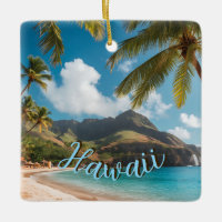 Vintage Style Hawaiian Travel Coast Sea Sunset