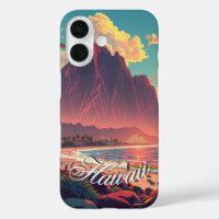 Vintage Style Hawaiian Travel Honolulu Mid-Pacific
