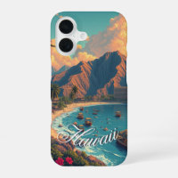 Vintage Style Hawaiian Travel Honolulu Mid-Pacific