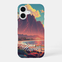 Vintage Style Hawaiian Travel Honolulu Mid-Pacific