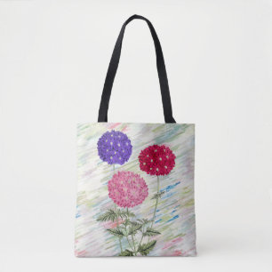 Vintage Style Hydrangea Flowers Tote Bag