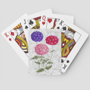 Vintage Style Hydrangea Playing Cards