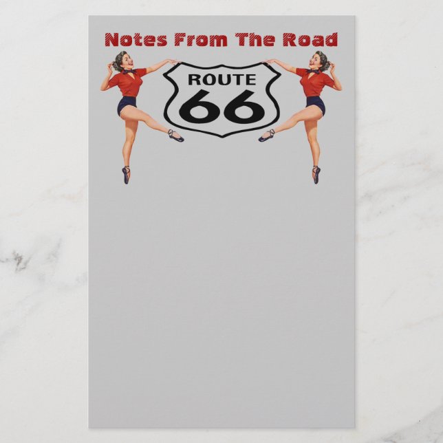 Vintage Style "Kicks" Stationery Customise Saying (Front)