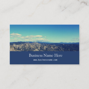Vintage style landscape photography business cards