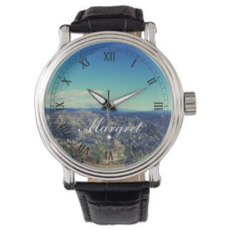 Vintage style landscape photography watch