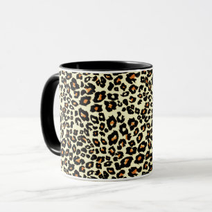 Vintage Style Leopard Print Mug Cup