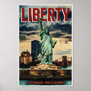 Vintage Style 'Liberty Reclaimed' Poster