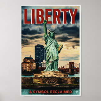 Vintage Style 'Liberty Reclaimed' Poster