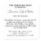 Vintage style lip balm tube label - white 