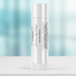 Vintage style lip balm tube label - white<br><div class="desc">A label for lip balm tubes with a vintage style in the colour white</div>