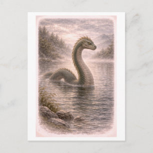 Vintage-Style Loch Ness Monster (Myth Series) Postcard